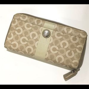 Coach Waverly Zip Wallet Khaki